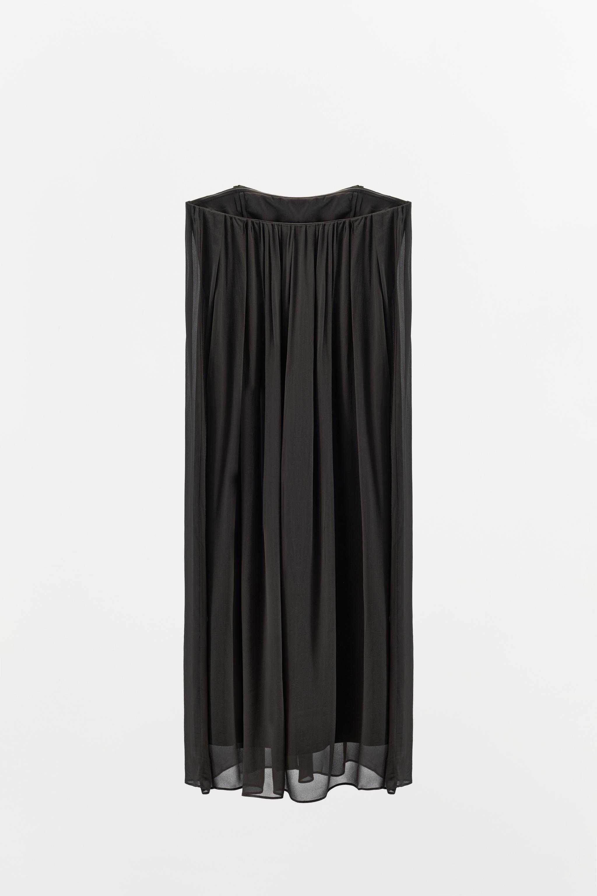 STRAPLESS MIDI DRESS